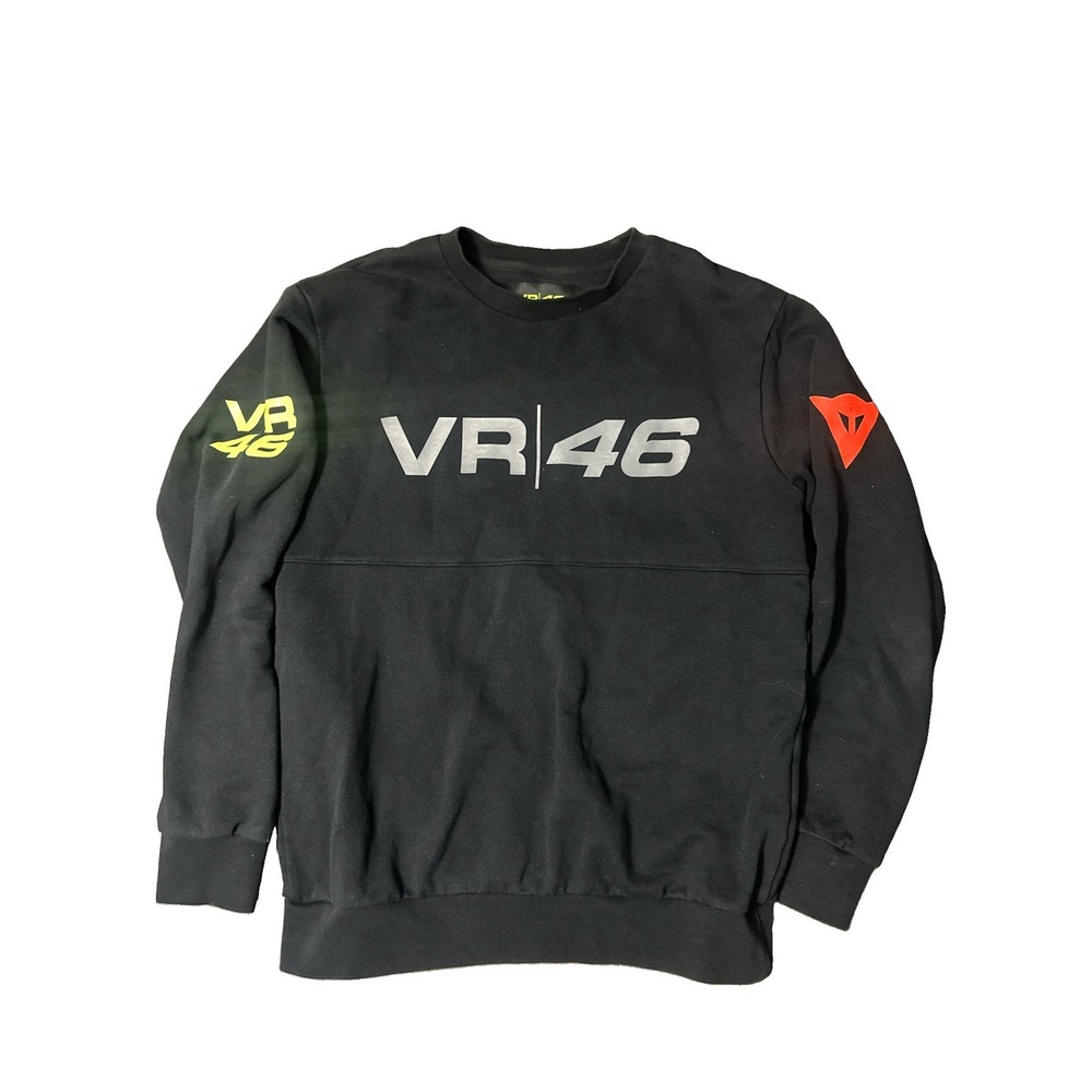 Dainese Valentino Rossi VR46 Sweatshirt Crewneck Mens Size Small Black